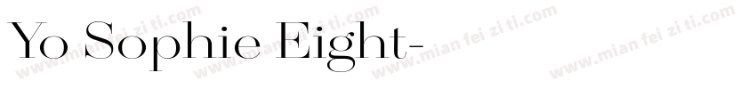 Yo Sophie Eight字体转换